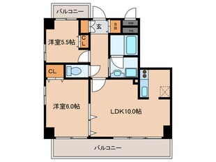 コンフォールエスティオの物件間取画像